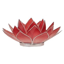 lotus sfeerlicht, lotus waxinelicht, lotusbloem, lotusbloem rood eerste chakra,